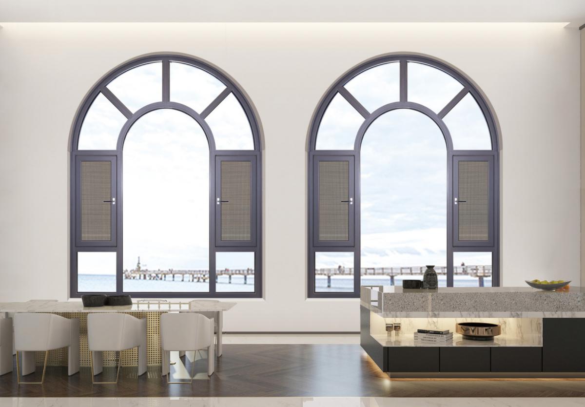 110(奢华)内隐框断桥窗纱一体系列