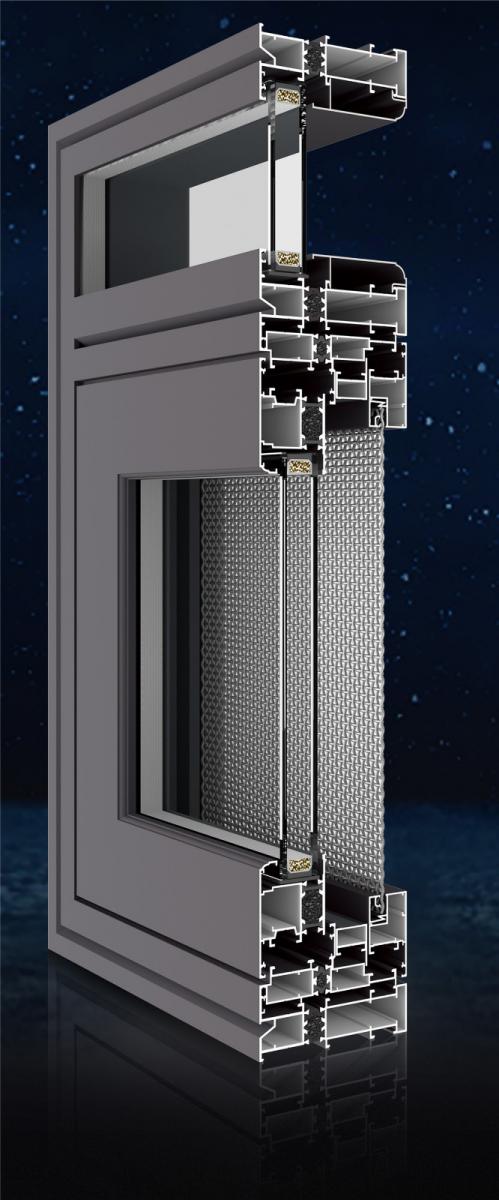 108爆款内外平开窗纱一体系列
