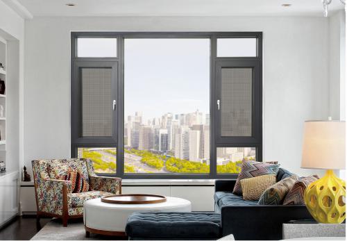 118内隐框断桥窗纱一体系列